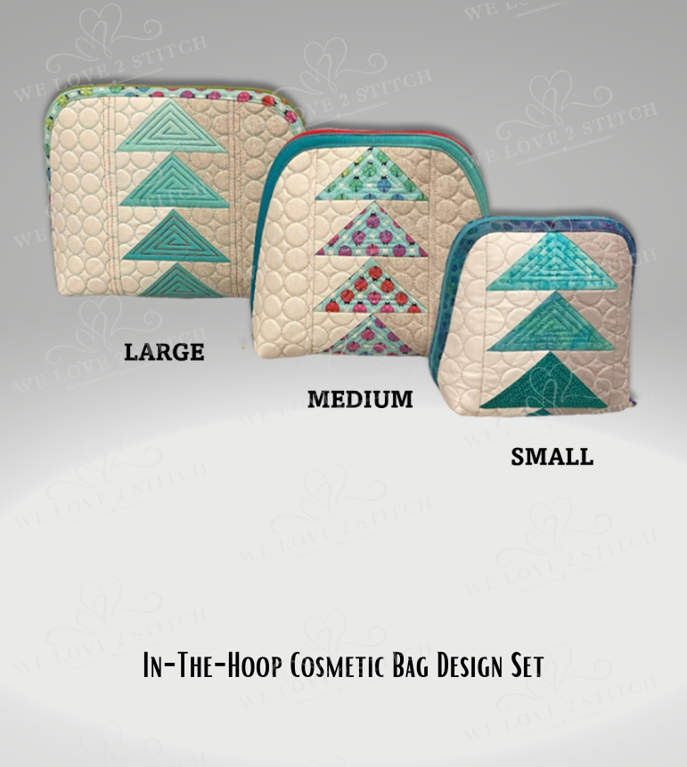 In-the-Hoop Cosmetic Bag Design Set