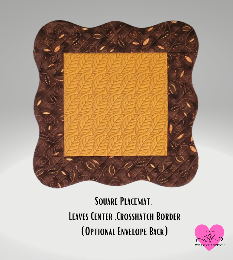 Curvy Edged Placemats and Runners