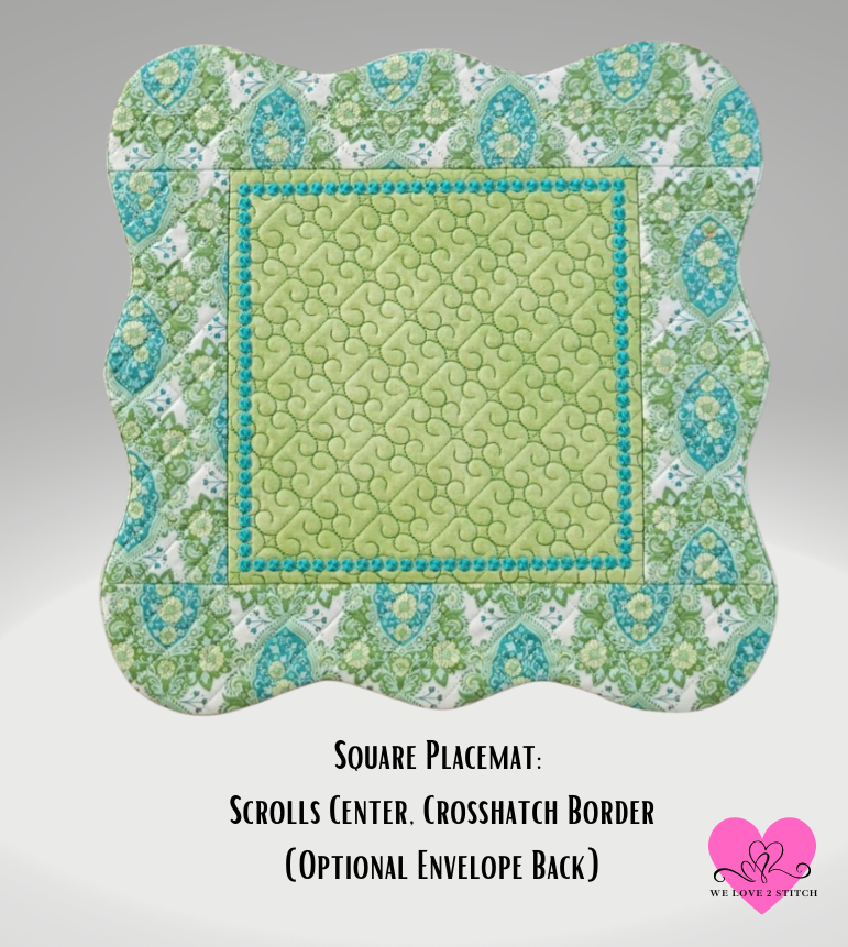 Curvy Edged Placemats and Runners