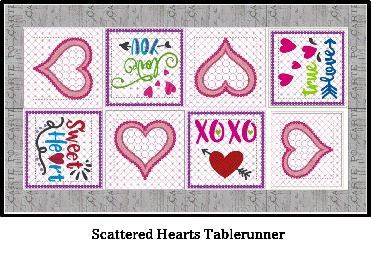 Scattered Hearts Design Set