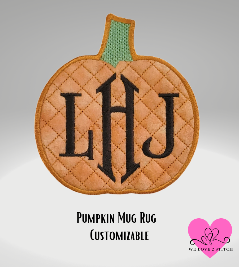 HELLO PUMPKIN MUG RUG - FREE!