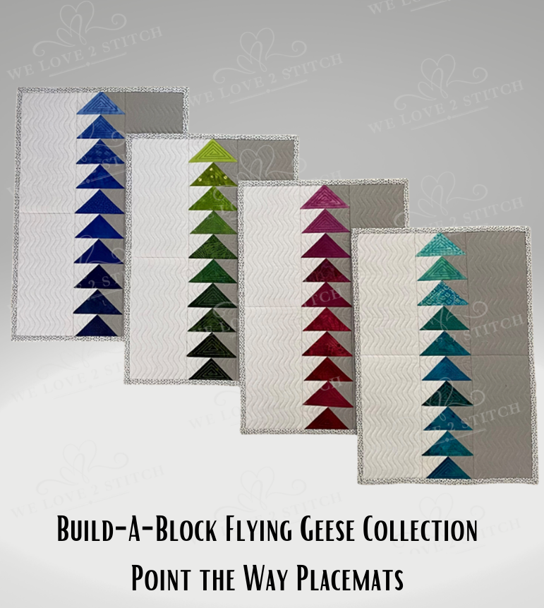 Blocks Flying Build-A-Block: FLYING GEESE Collection – We Love 2 Stitch