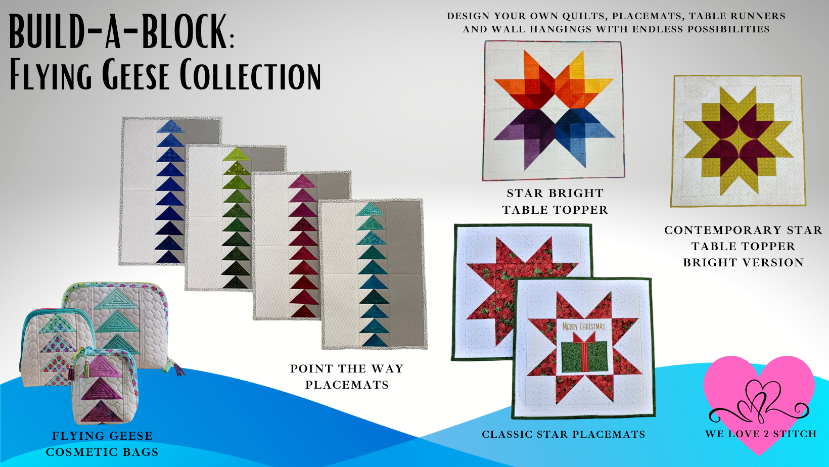 Build-A-Block: FLYING GEESE Collection – We Love 2 Stitch