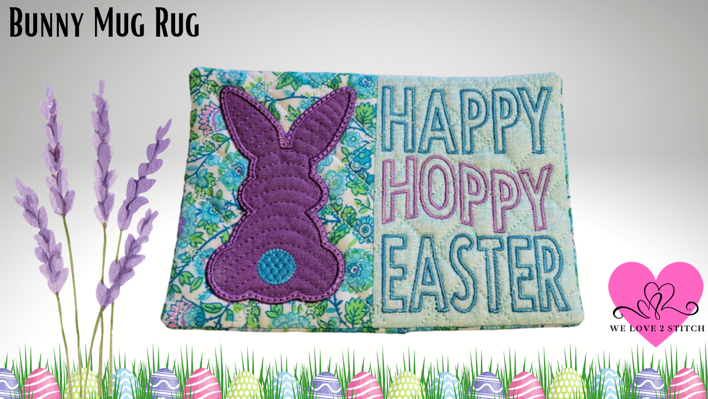 BUNNY MUG RUG - FREE!