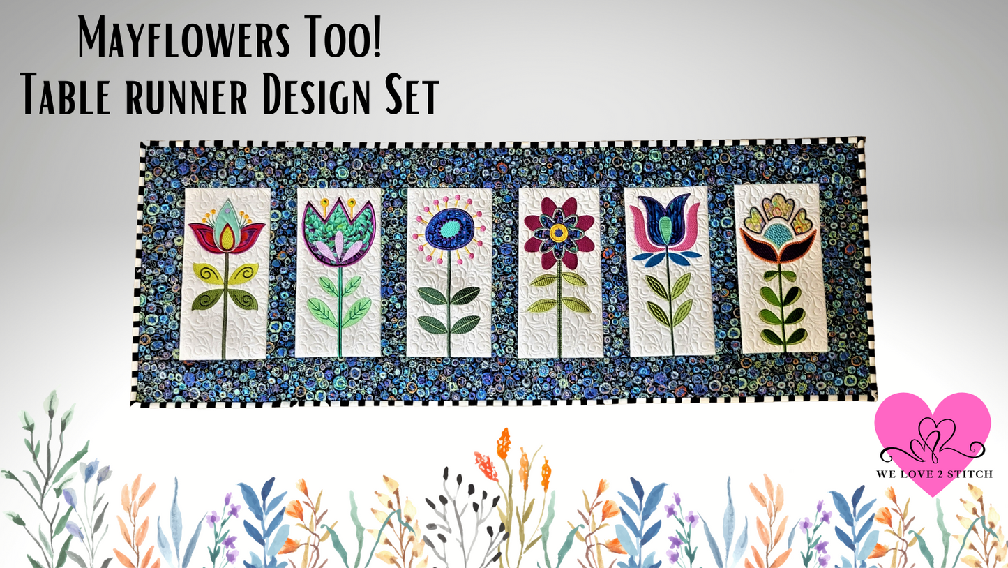 Mayflowers Too! Table Runner Design Set