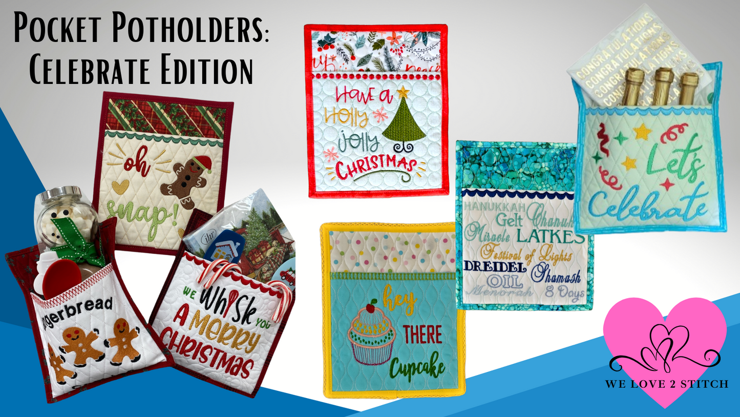 Pocket Potholders - Celebrate Edition