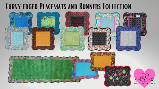Curvy Edged Placemats and Runners