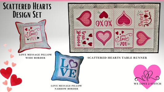 Scattered Hearts Design Set