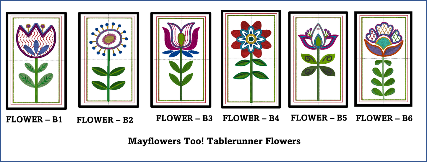 Mayflowers Too! Table Runner Design Set